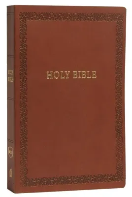 NKJV Bible soft touch edition brown leathersoft