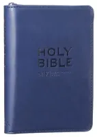 NIV pocket Bible blue zip