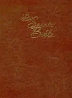 Bible Segond 1910 gros caractères souple marron or onglets