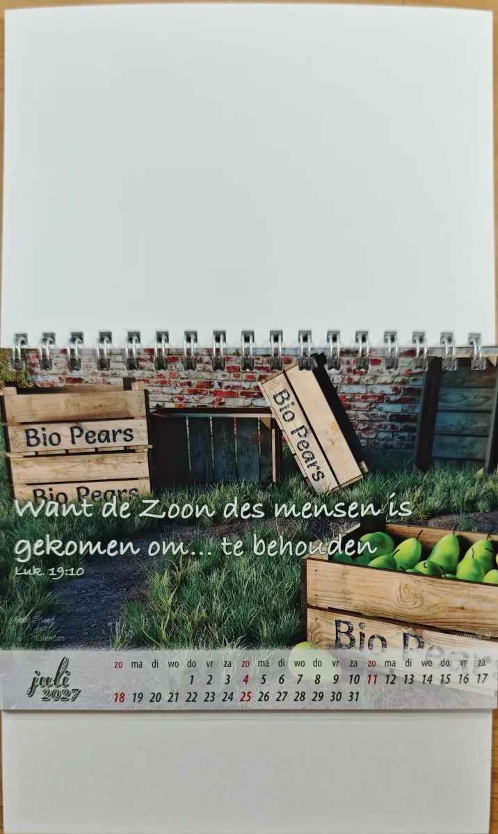Kalender - In uw schuilplaats