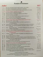 Calendrier - Pensées précieuses