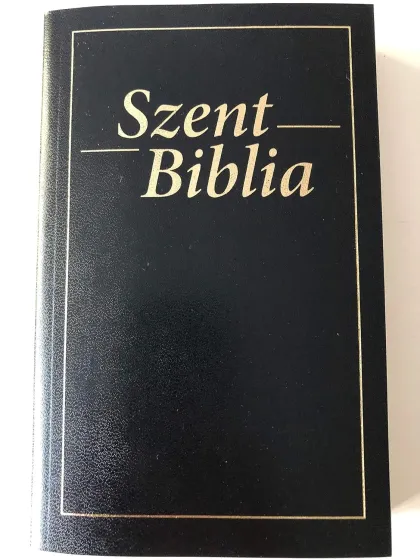 Bible souple noir - hongrois