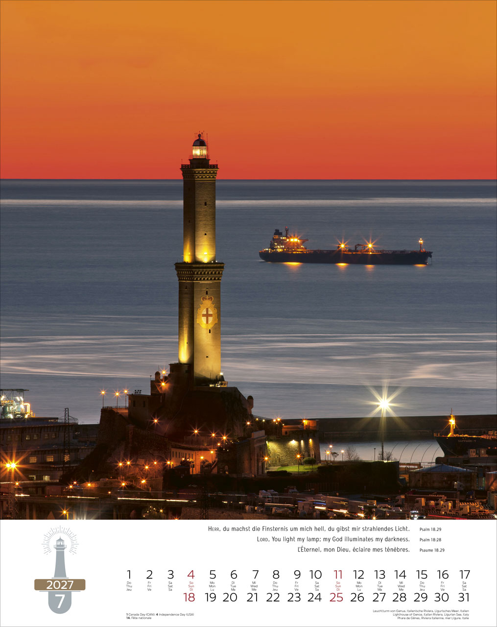 Calendrier - Phares - 12 posters