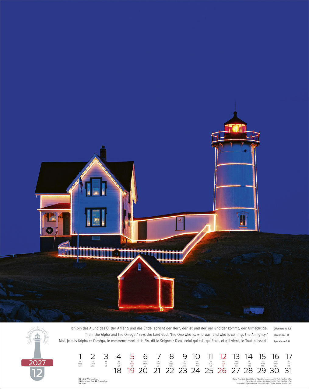 Calendrier - Phares - 12 posters