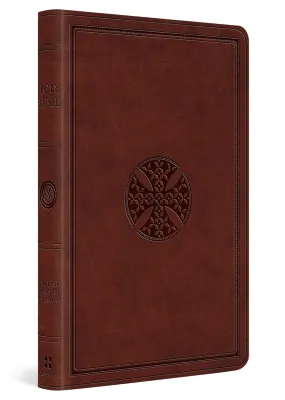 ESV Bible Gift and Award trutone brown mosaic cross