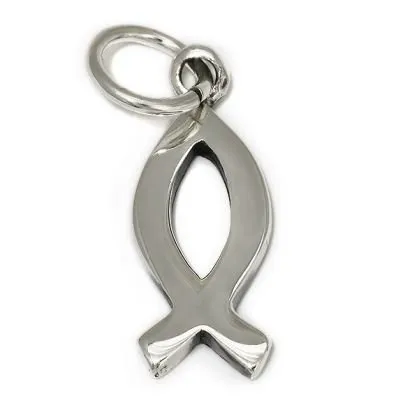 Pendentif ICHTUS argent 925 2 cm