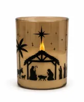 Bougie LED en verre - Nativité