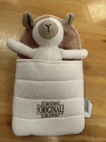 Doudou agneau dans sa couette - I am God's original creation