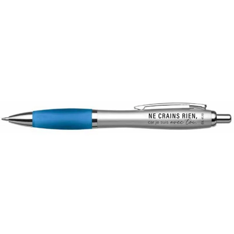 Stylo bleu Ne crains rien car je suis avec toi - Es. 41:10