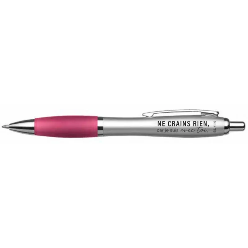 Stylo rose Ne crains rien car je suis avec toi - Es. 41:10