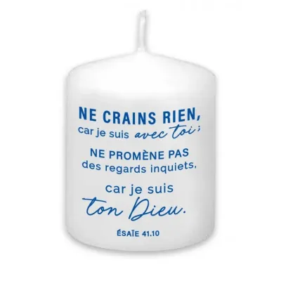 Bougie Ne crains rien car je suis avec toi... - Es. 41:10