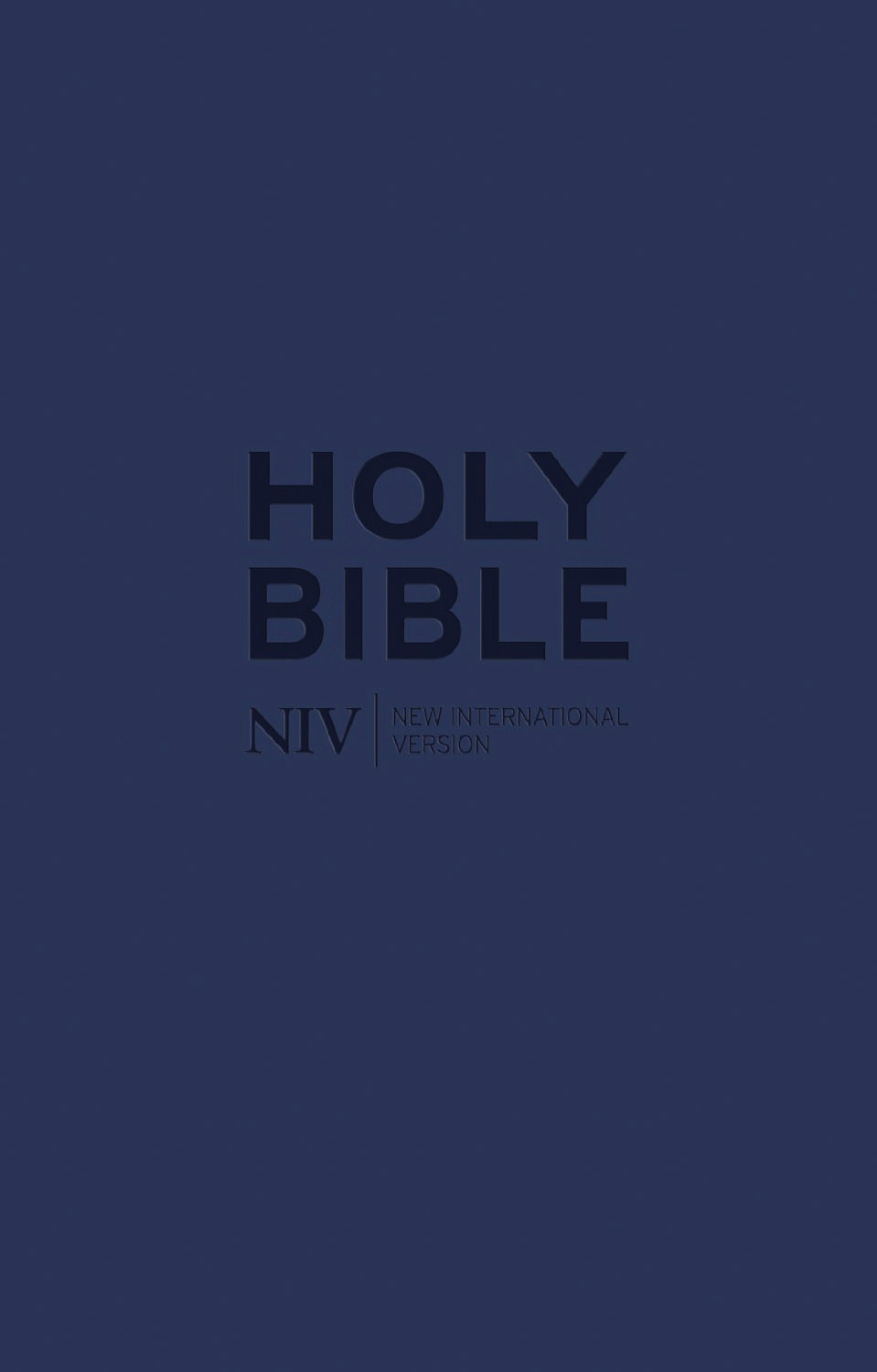 NIV pocket Bible blue zip