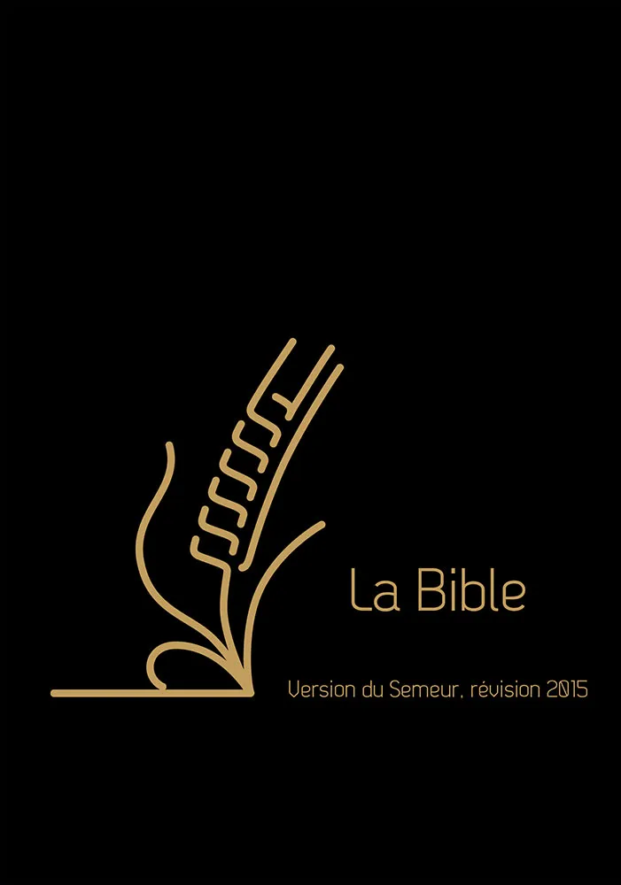 Bible Semeur mini cuir noir zip or