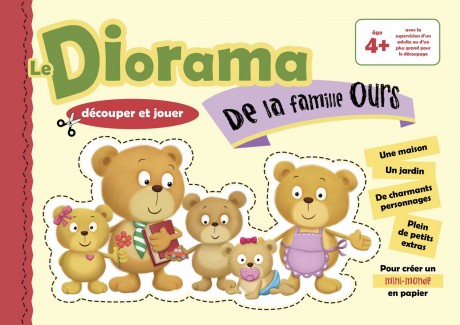 Diorama de la famille Ours - Papertoys