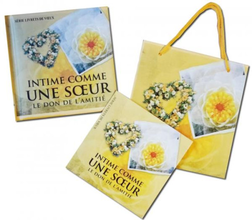 Intime comme une soeur (mini livre + sac + carte)