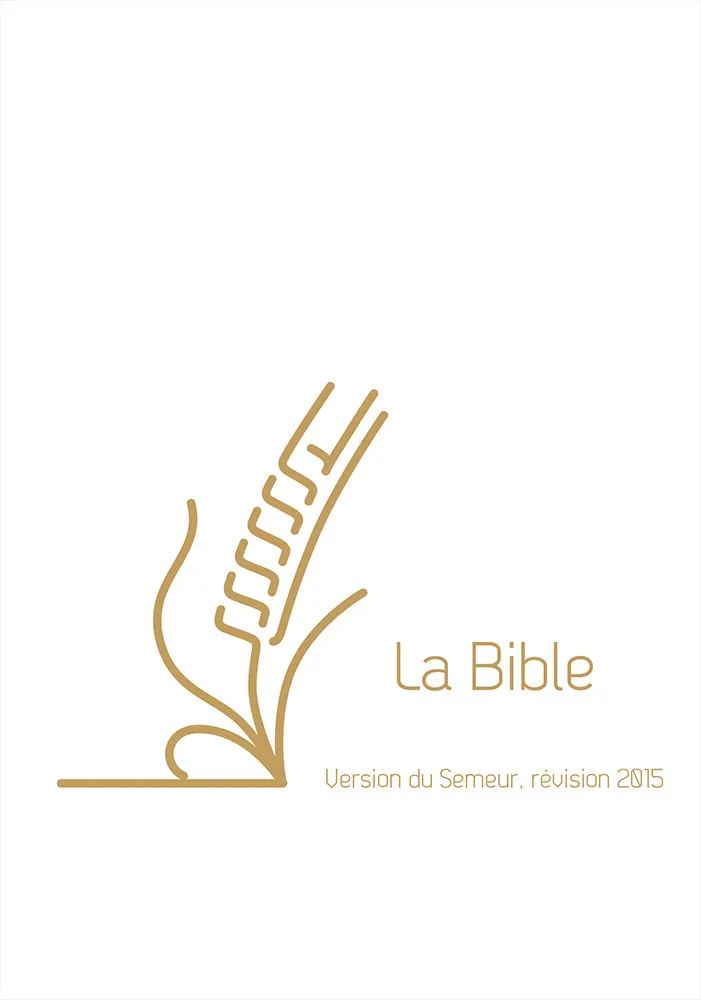 Bible Semeur rigide lin blanc or