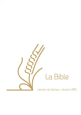 Bible Semeur rigide lin blanc or