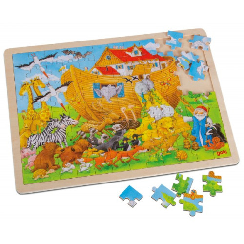 Puzzle bois arche de Noé - 96 pièces