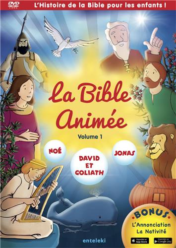 DVD La Bible animée Volume 1 : Noe - David et Goliath - Jonas