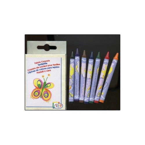 Crayons de couleurs pour textile (8 couleurs)