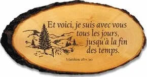 Rondelle bois Et voici, Je suis avec vous