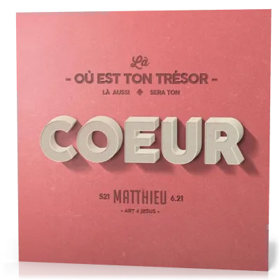 Tableau Alu Coeur - Mt 6.21
