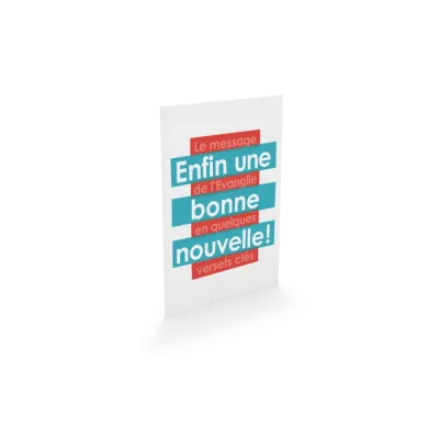Enfin une bonne nouvelle ! - Le message de l'Evangile en quelques versets clés