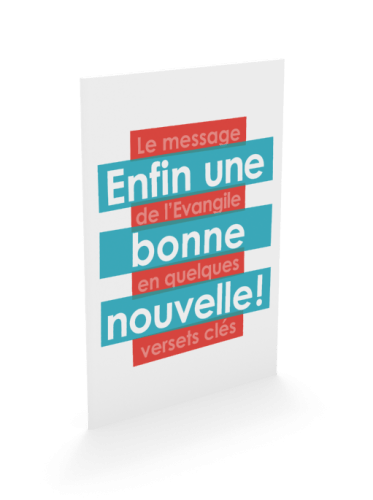 Enfin une bonne nouvelle ! - Le message de l'Evangile en quelques versets clés
