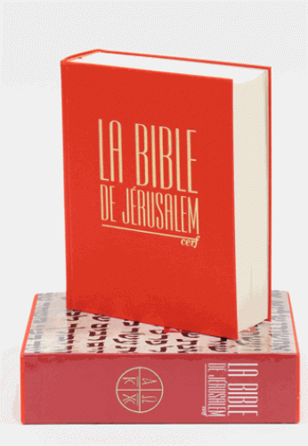 Bible de Jérusalem avec notes rigide rouge coffret