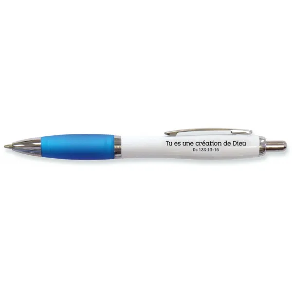 Stylo ROM bleu Tu es une création de Dieu - Ps. 139:13-16