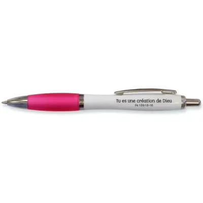 Stylo ROM rose Tu es une création de Dieu - Ps. 139:13-16