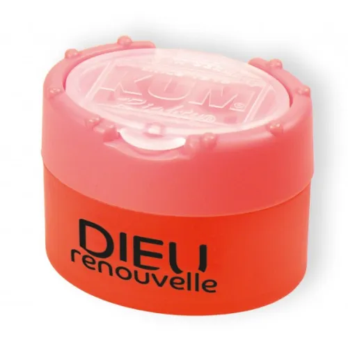 Taille-crayon Dieu renouvelle - Orange fluo