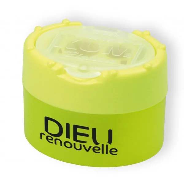 Taille-crayon Dieu renouvelle - Jaune fluo