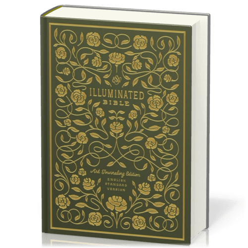 ESV Illuminated Bible - art journaling edition hardcover green