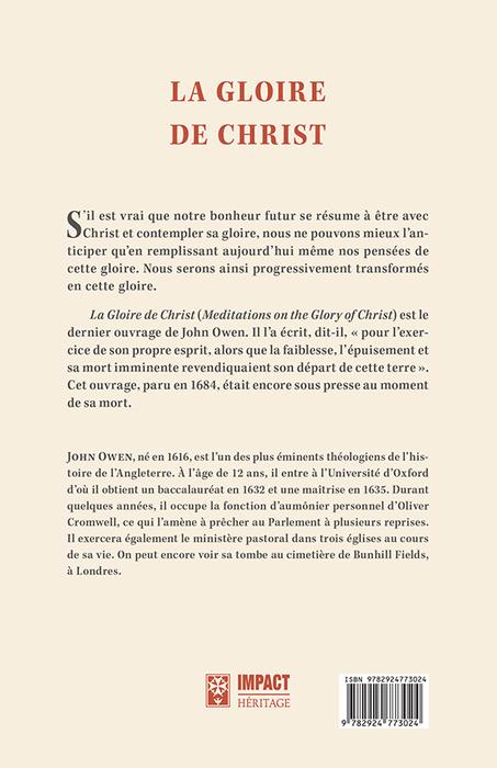 Gloire de Christ, La