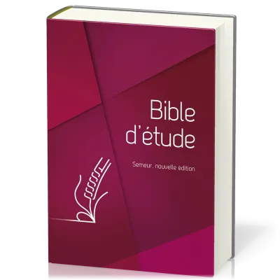 Bible Semeur Etude rigide rouge