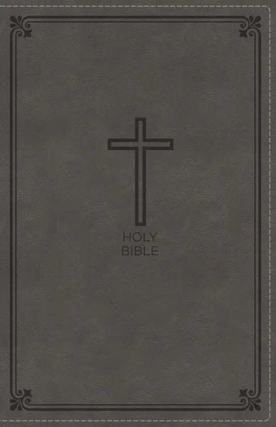 NKJV Bible deluxe gift grey leathersoft