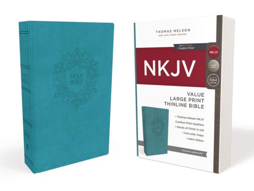 NKJV Bible LP leathersoft turquoise