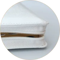 Bible Segond 1910 gros caractères cuir blanc mariage onglets zip or