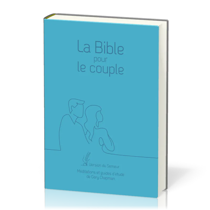 Bible Semeur pour le couple souple bleue
