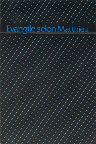 Evangile Matthieu gros caractères