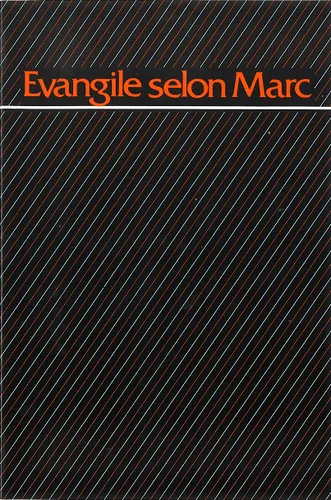 Evangile Marc gros caractères