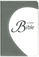 Bible Segond 1910 duo gris/blanc or zip