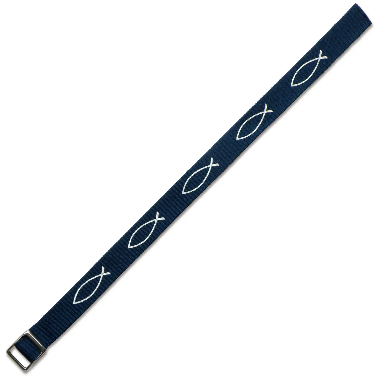 Bracelet tissé ICHTUS - Bleu