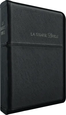Bible Segond 1910 souple noir zip onglets