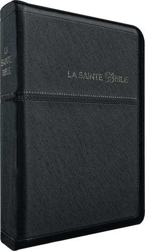 Bible Segond 1910 souple noir zip onglets