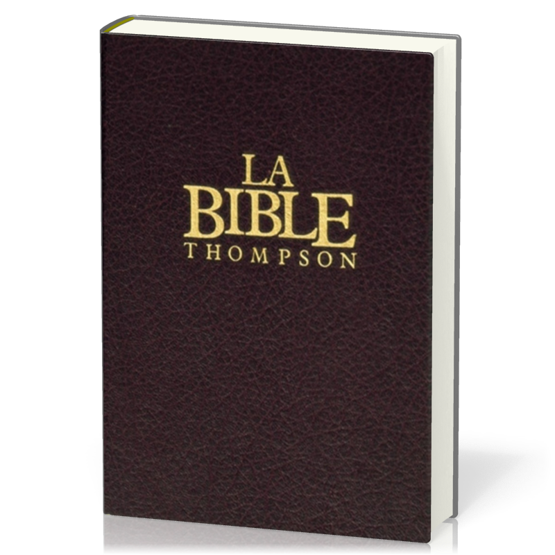 Bible Colombe Thompson cartonnée grenat onglets