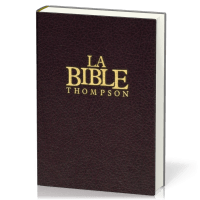 Bible Colombe Thompson cartonnée grenat onglets