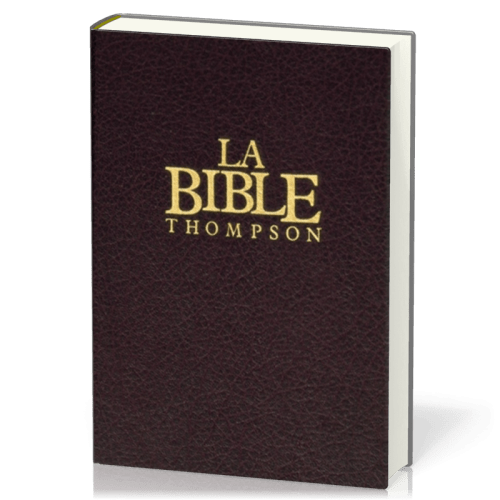 Bible Colombe Thompson cartonnée grenat onglets