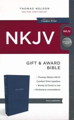 NKJV Bible Gift and Award Blue navy